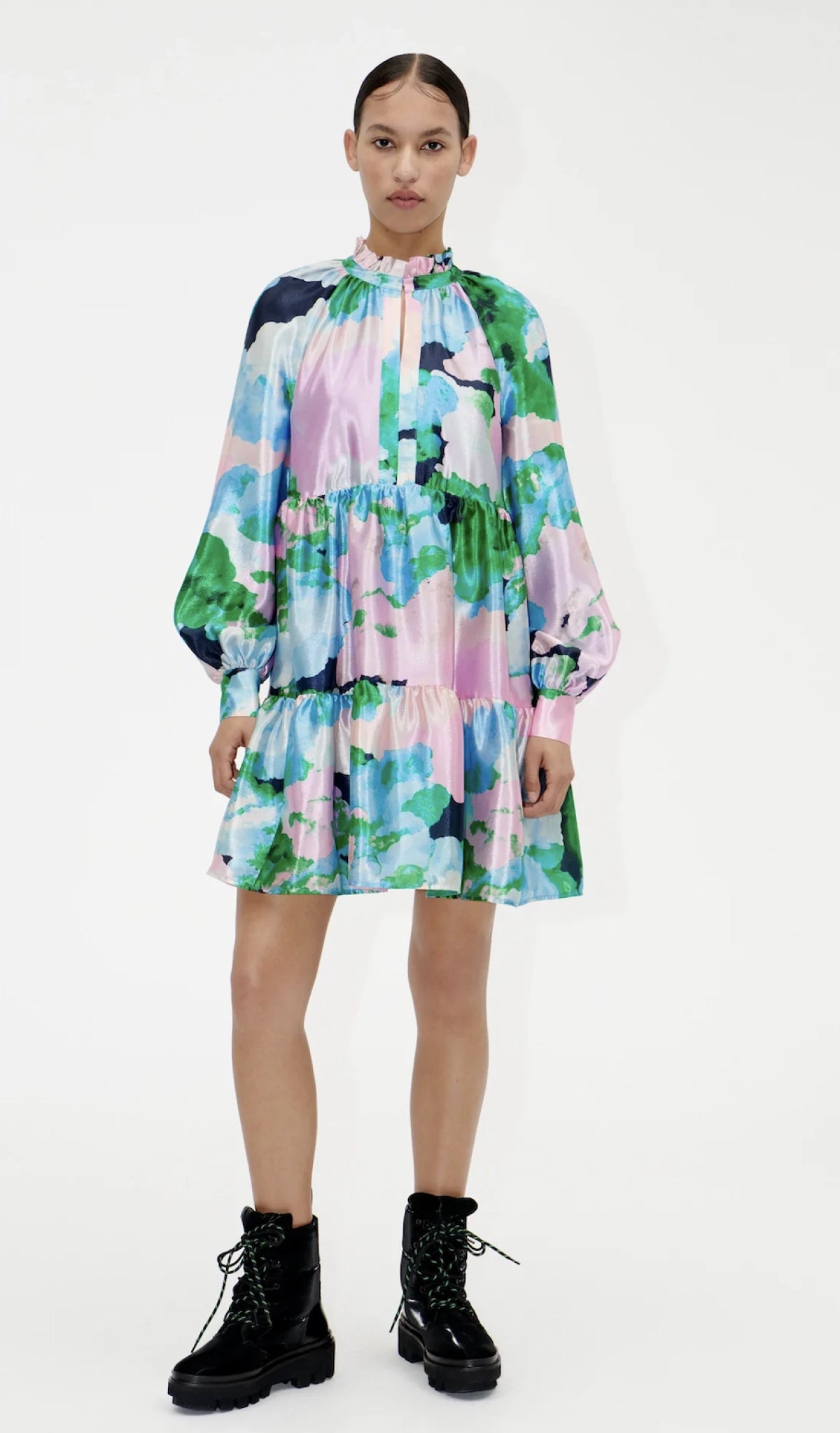Stine Goya Jasmine, 1617 Textured Poly ”clouds” Dress