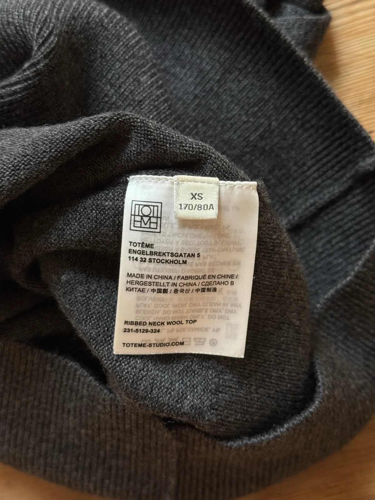 Toteme Ribbed Wool Camisole