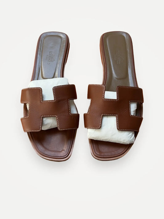 Hermès Oran-skinnsandaler