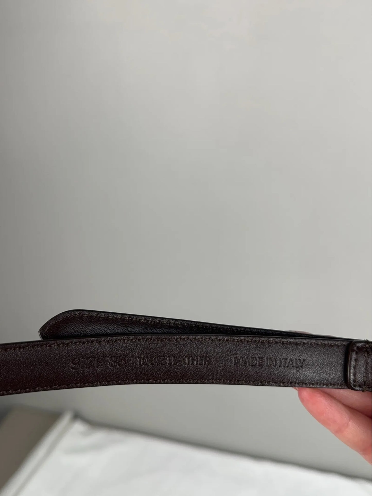Dagmar Silver Buckle Belt-skinnbälte