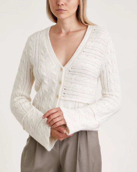 Dagmar Cable Knit Cardigan