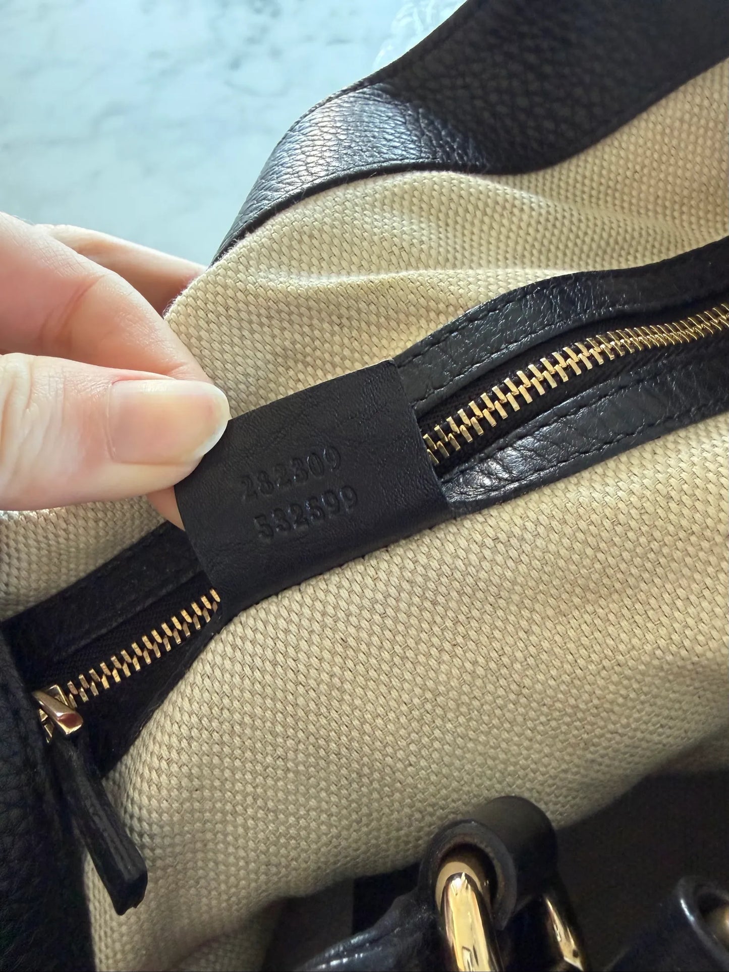 Gucci Soho Gg Tote-skinnhandväska