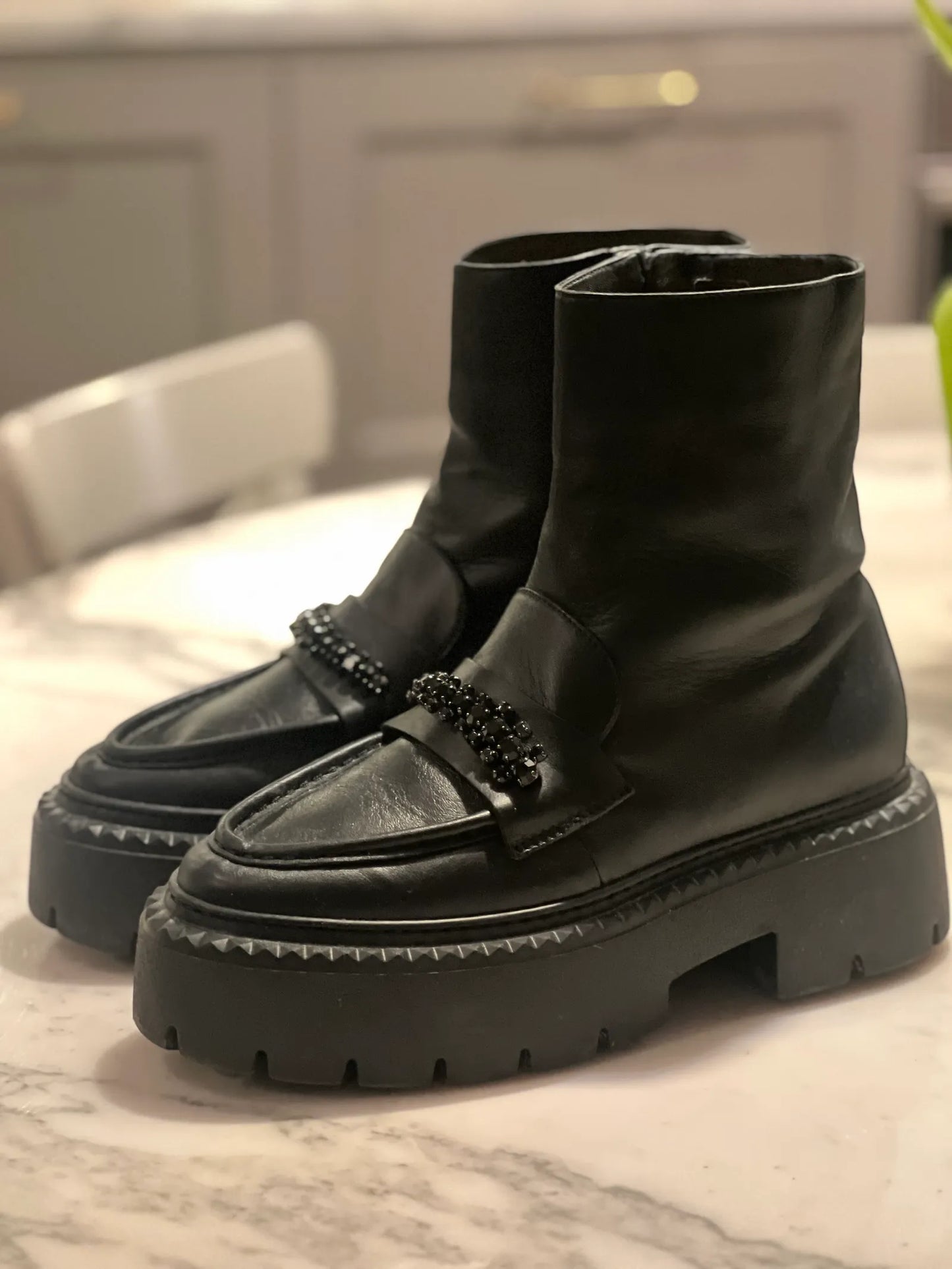 Jimmy Choo Bryer Crystal-embellished Boots