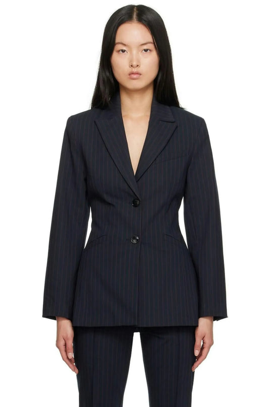 Ganni Striped - Sky Captain Blazer