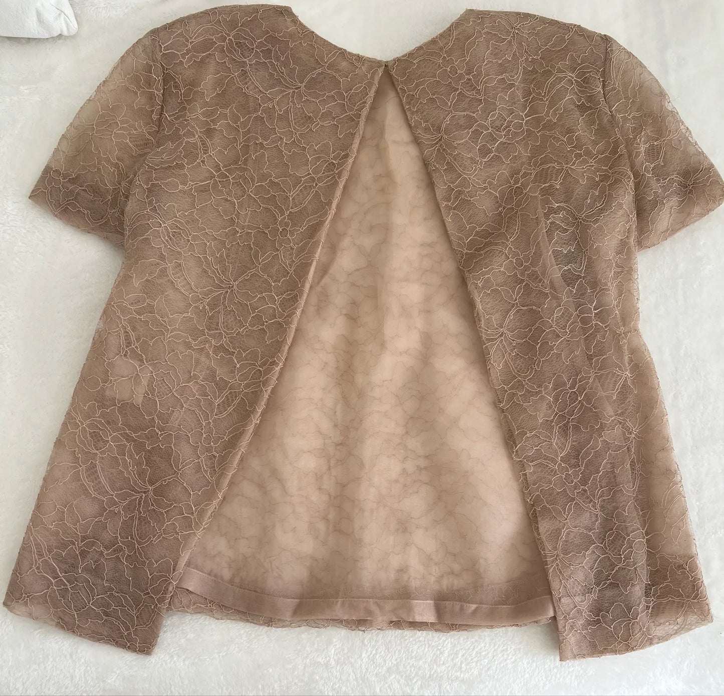 Chloé Spetssidenblus / Lace-blus