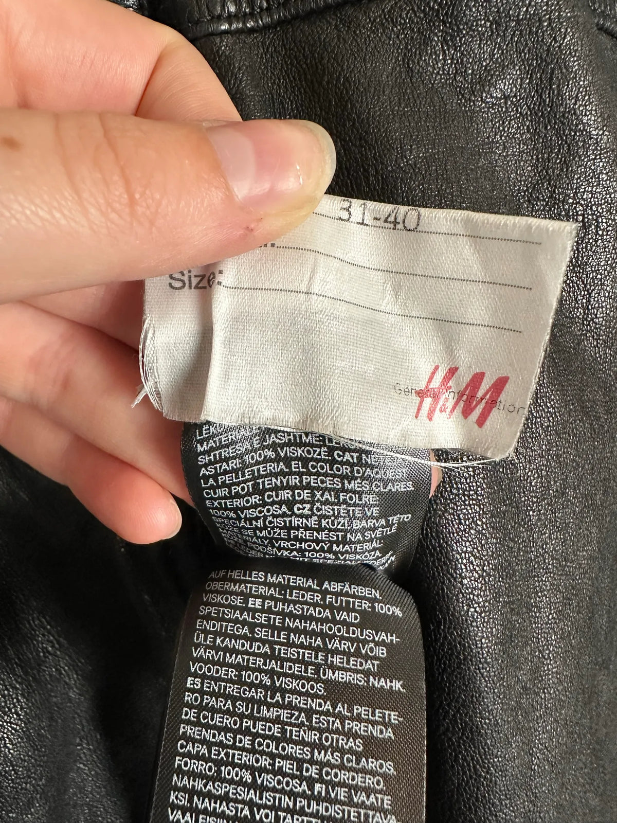 H&M Studio-skinnjacka