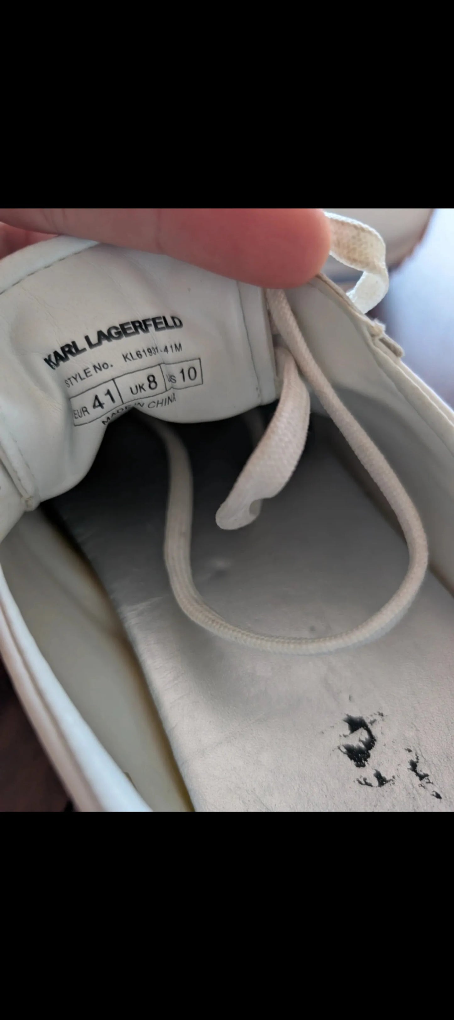 Karl Lagerfeld-skinnsneakers