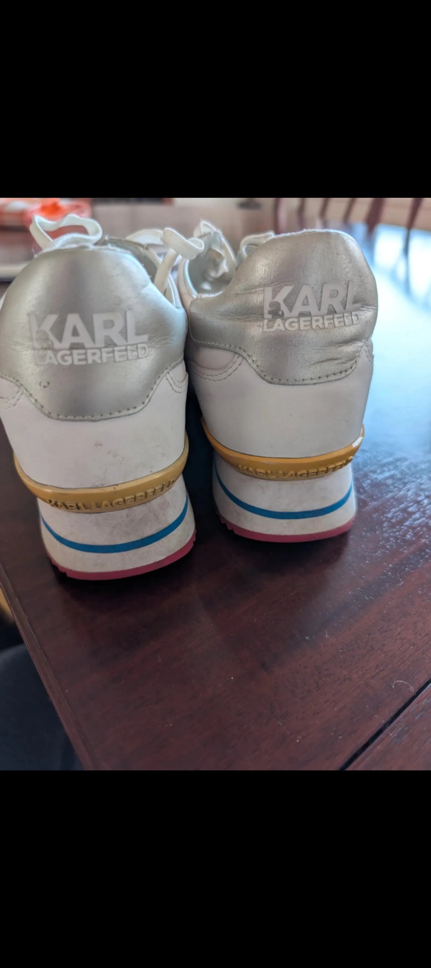Karl Lagerfeld-skinnsneakers