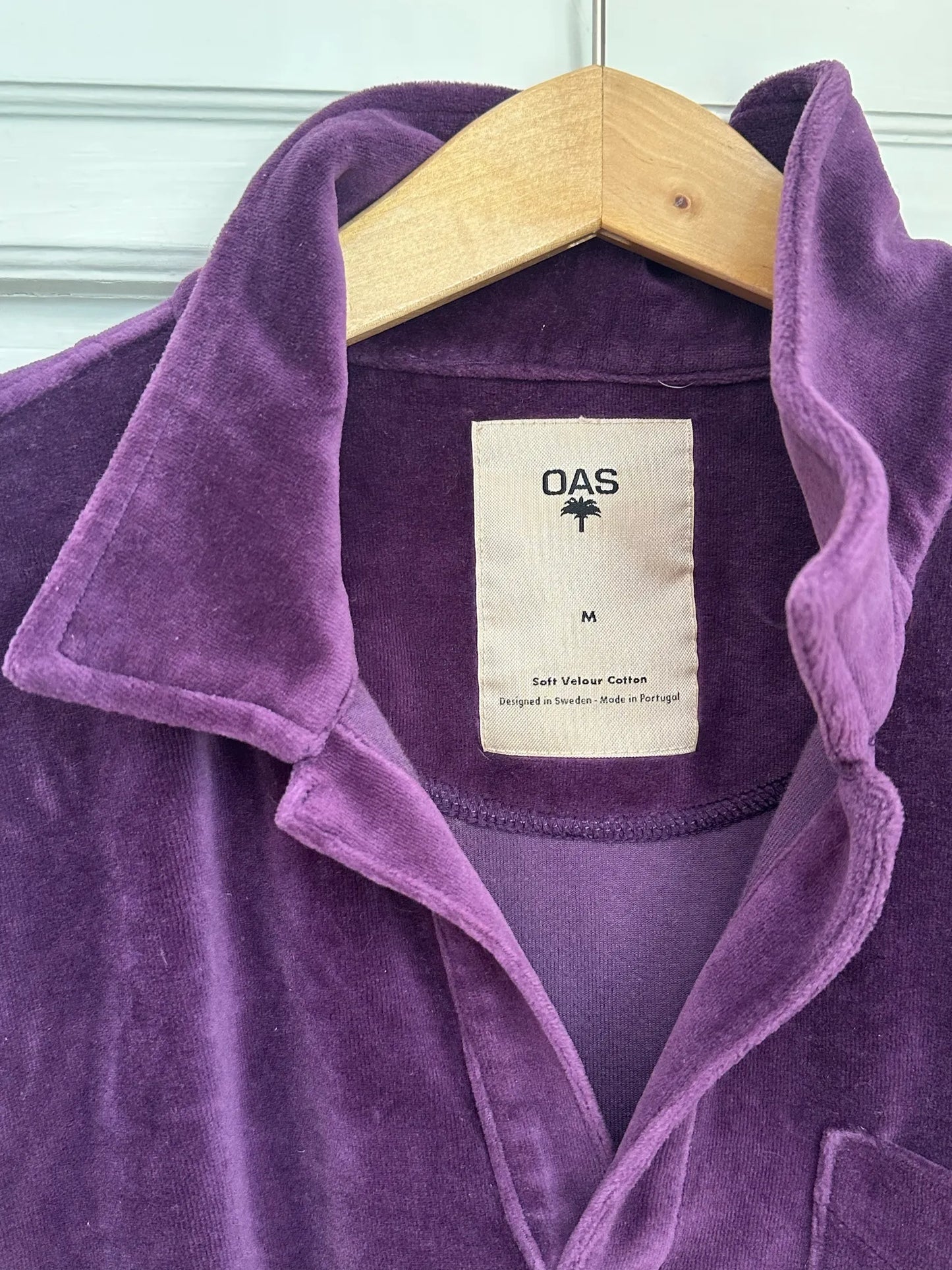 Oas Company Dandy Purple Velour Långärmad- Sweater