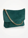 Céline Gourmette Suede Green Shoulder bag