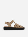 Flattered Gigi Beige Suede-sandaler
