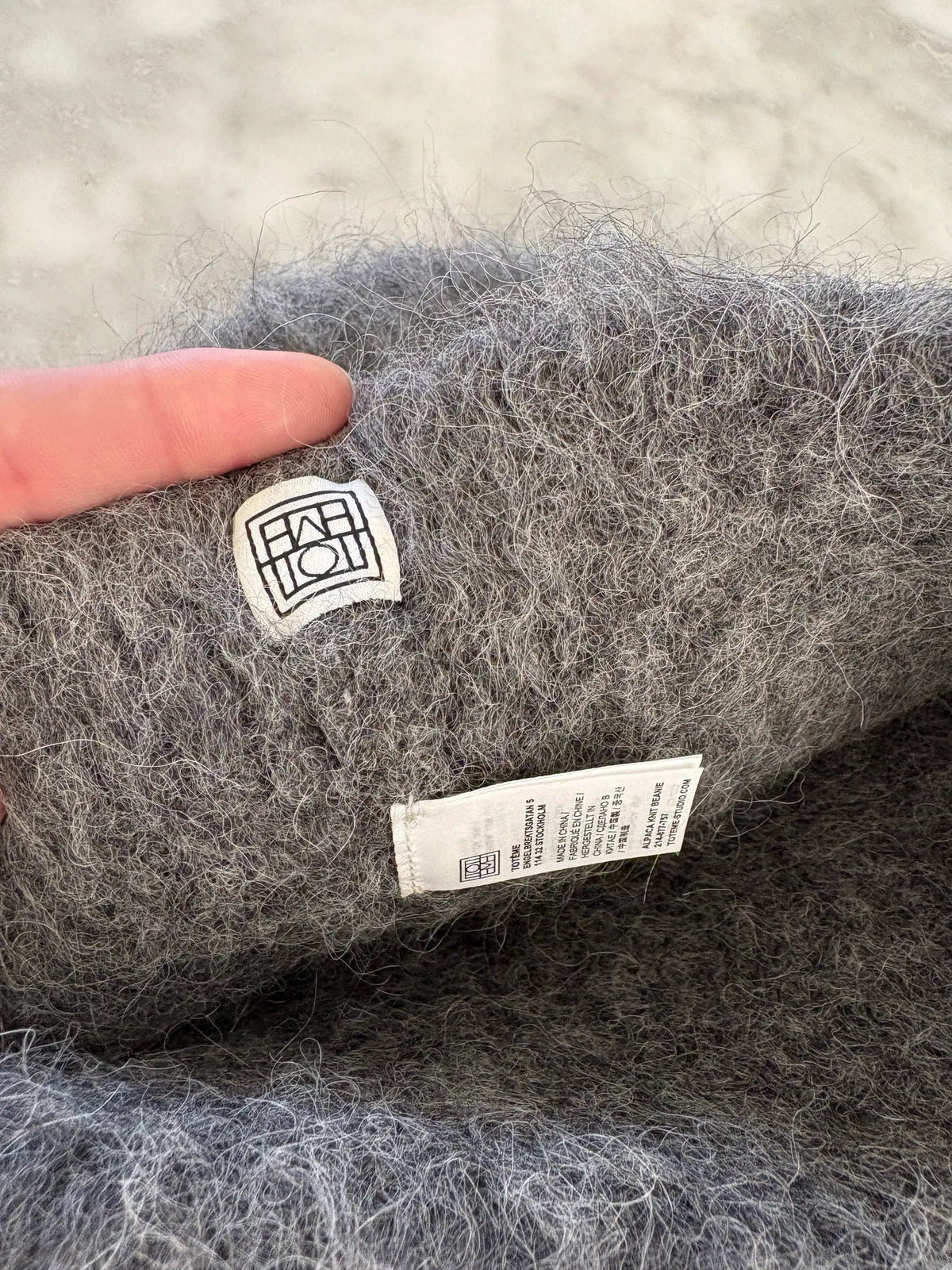 Toteme Alpaca Knit Beanie Hat