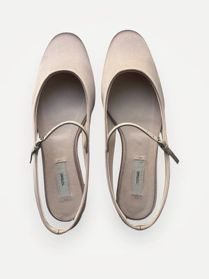 Toteme Slingback Satin Mary Janes Ballet flats