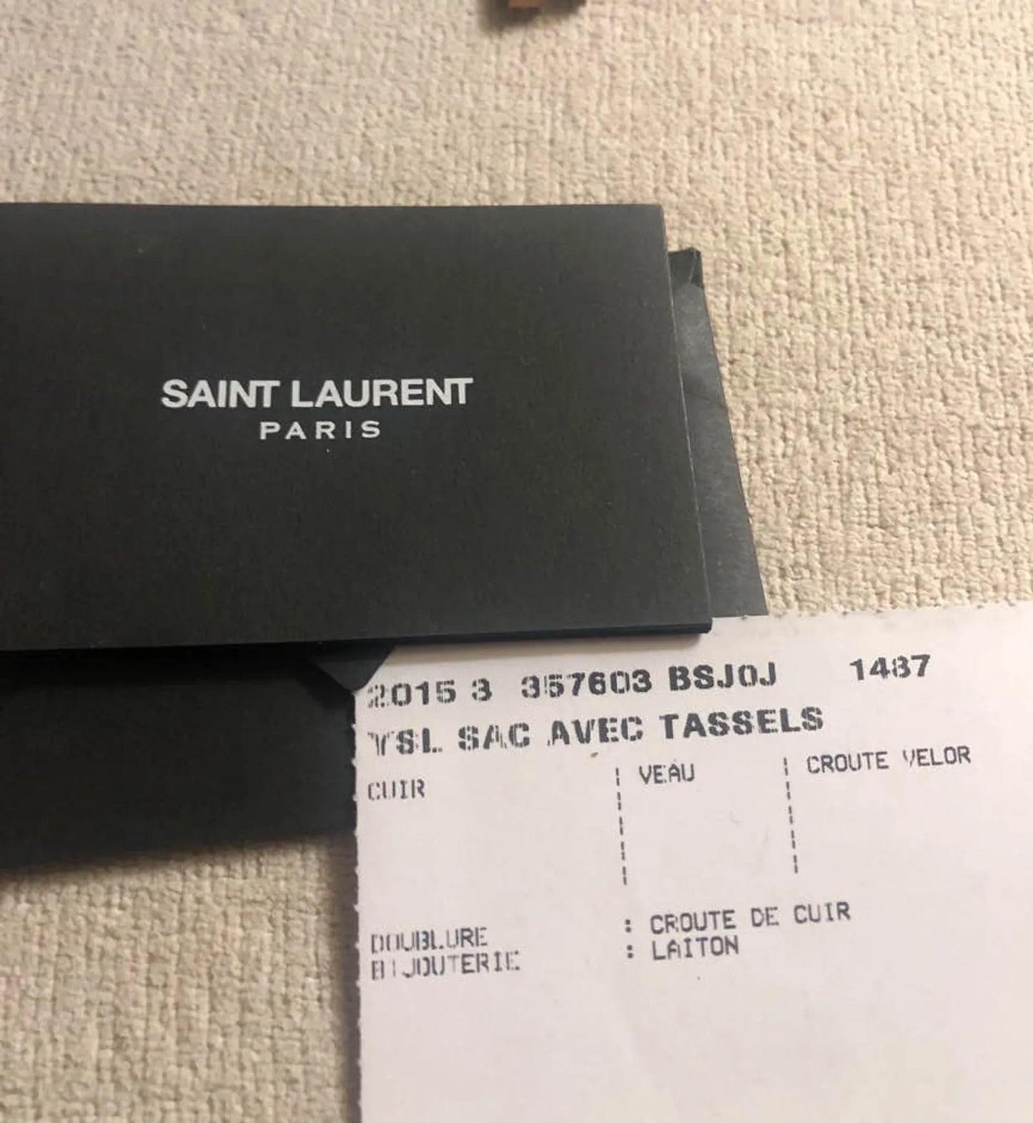 Saint Laurent Fringe Emanuelle Bucket-handväska
