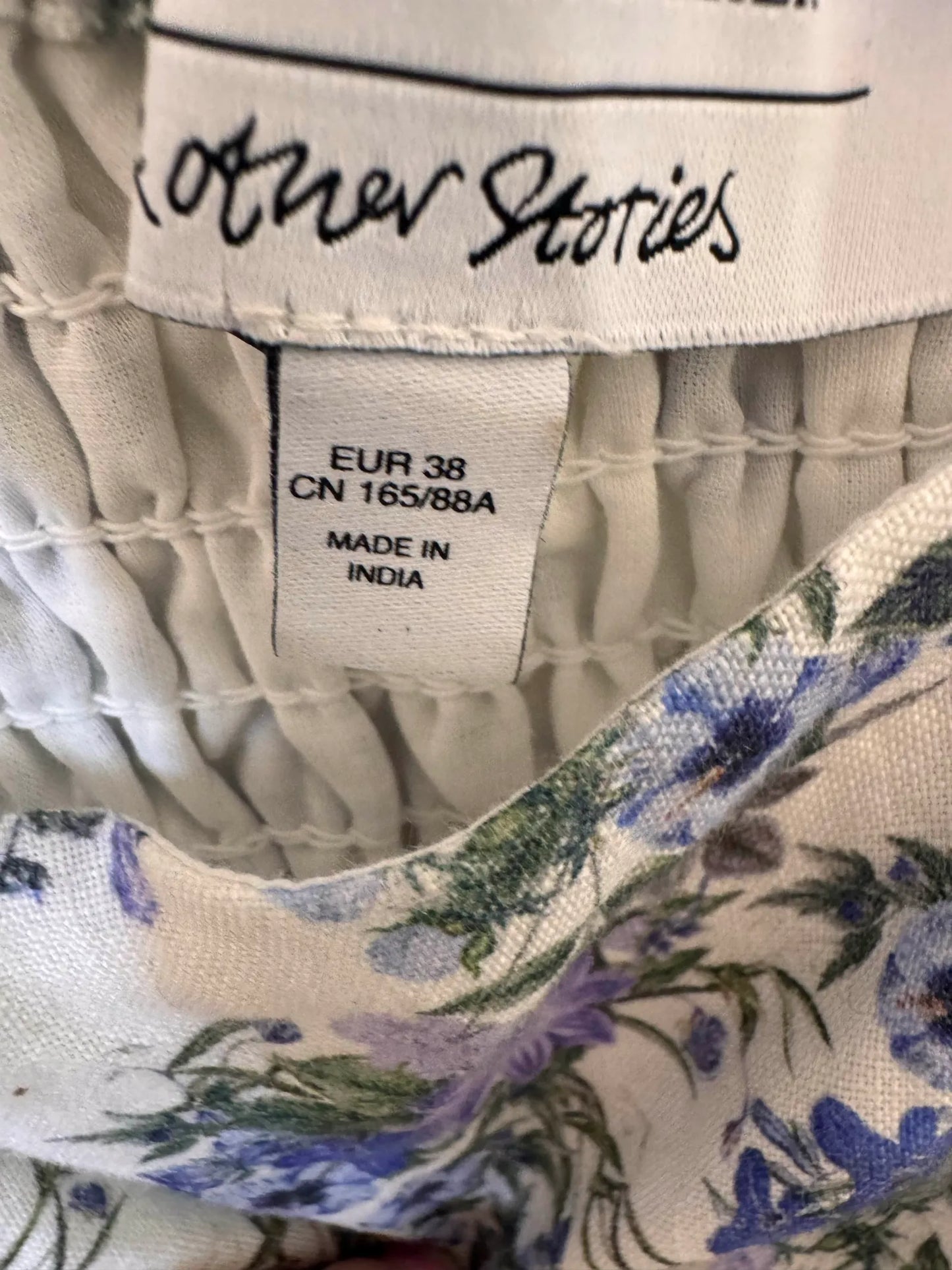 & Other Stories Printed Strappy Mini Dress