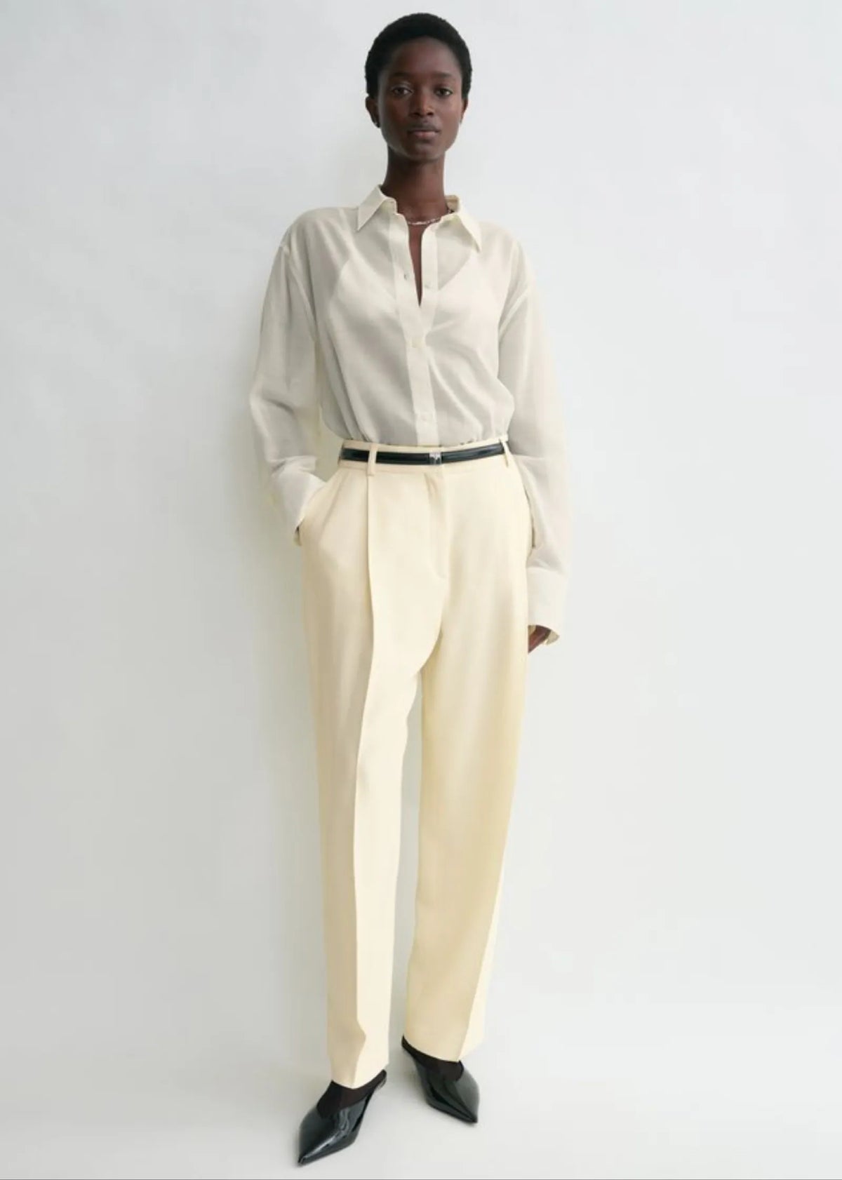 Toteme Pleated Straight-kostymbyxor NWT