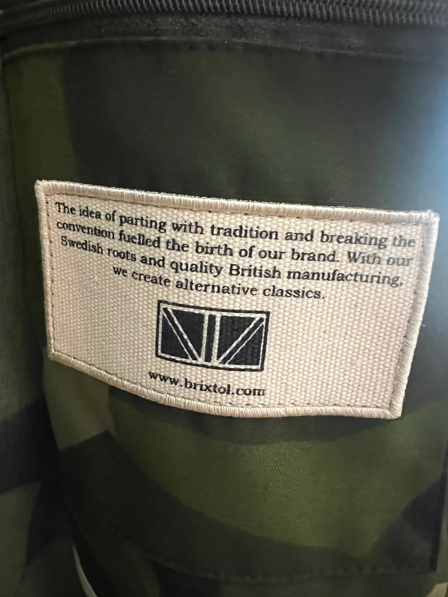Brixtol Camouflage Bomber Jacket