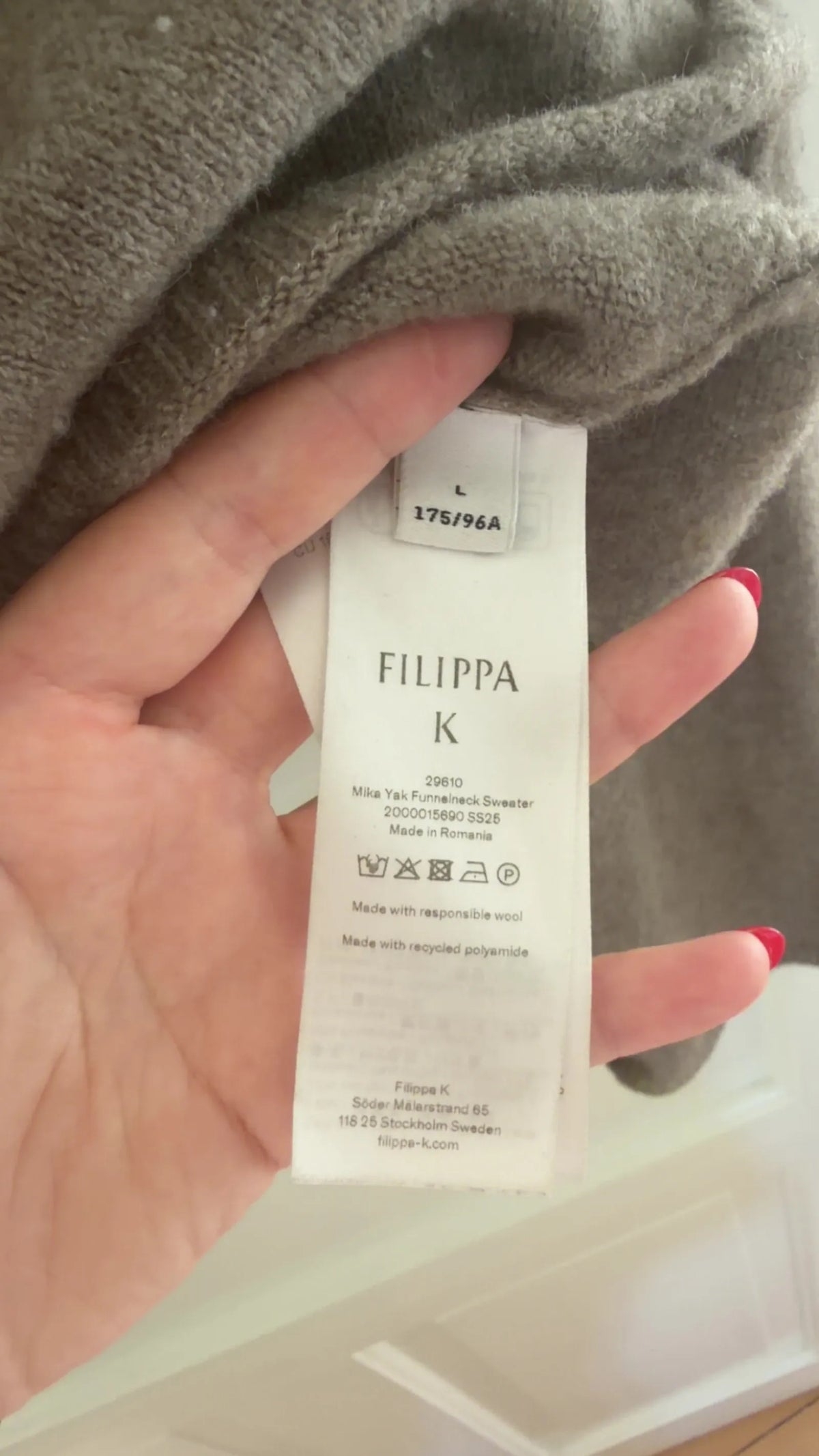 Filippa K Wool Yak-ulltröja