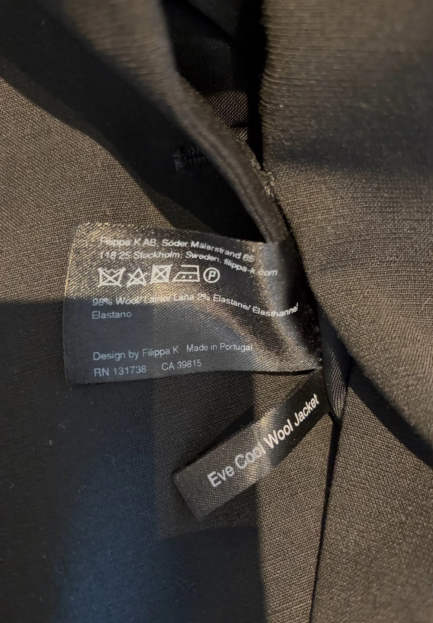 Filippa K Eve Cool Wool-ullkavaj
