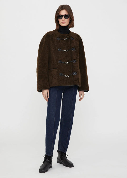 Toteme Teddy Shearling Clasp-pälsjacka
