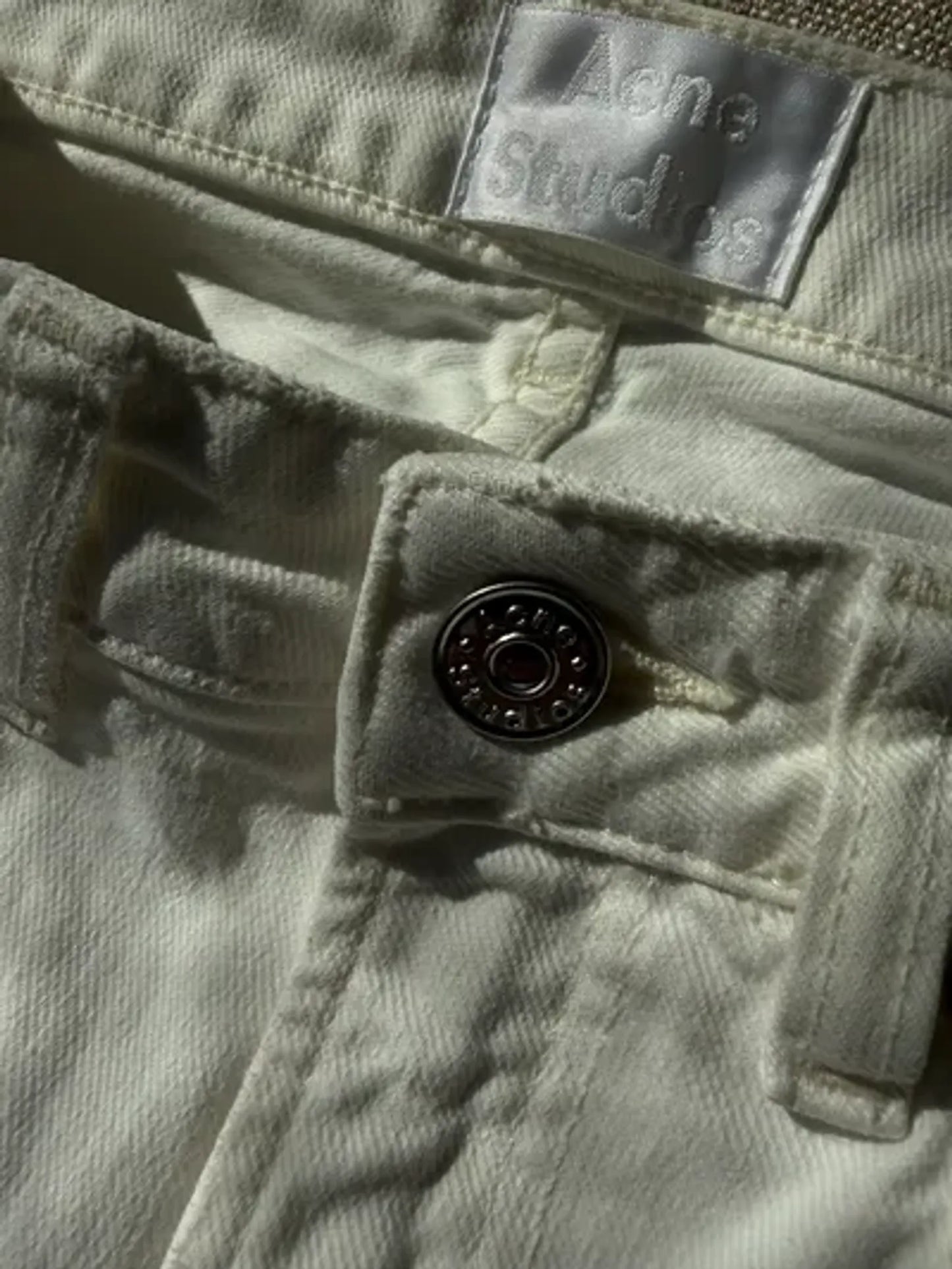 Acne Studios Patti Vintage White Jeans