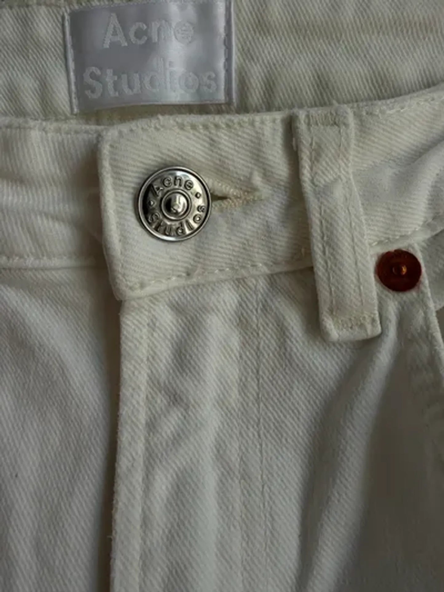 Acne Studios Patti Vintage White Jeans