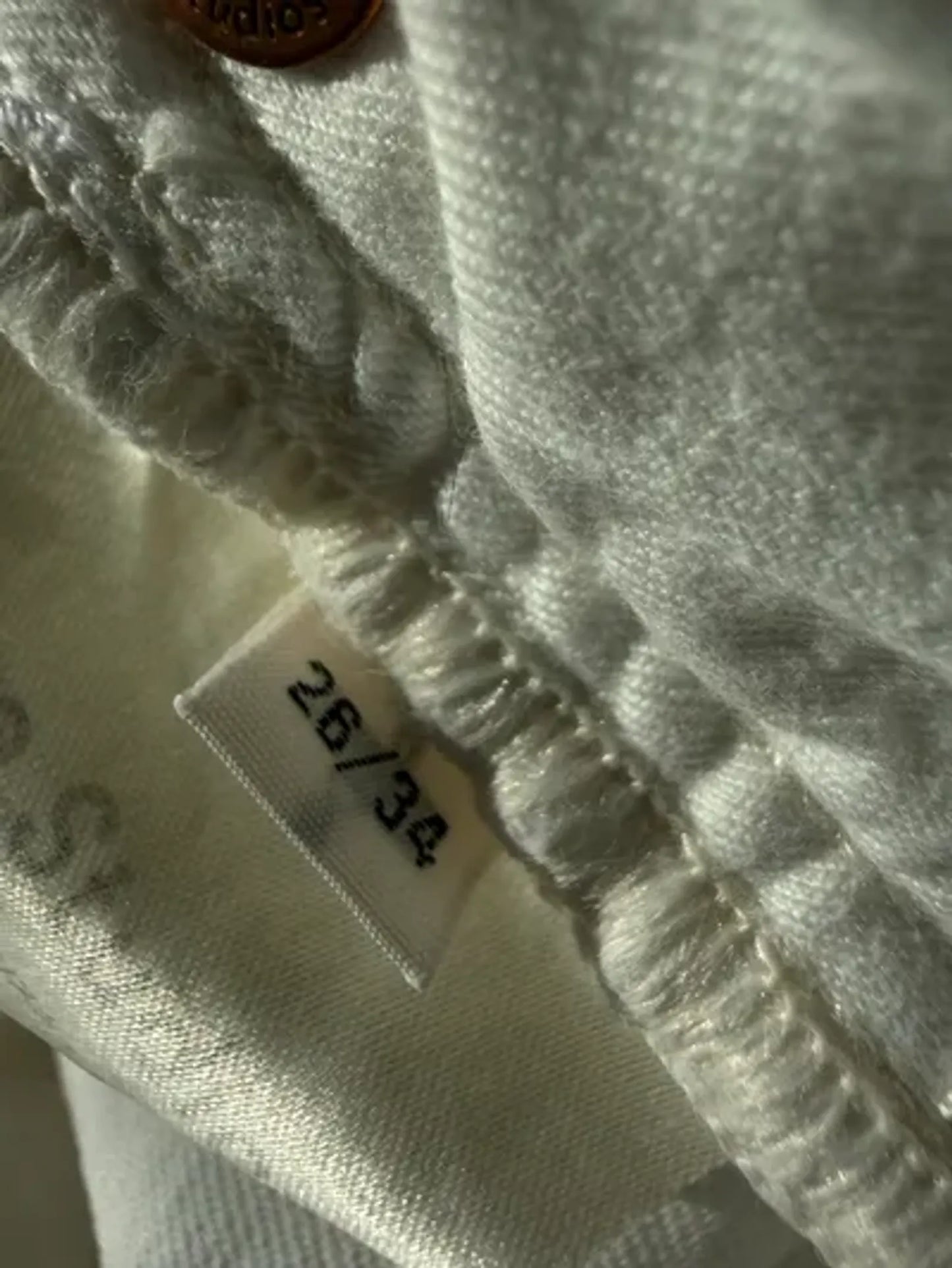 Acne Studios Patti Vintage White Jeans