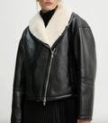 Stand Studio Leonora Shearling-jacka NWOT