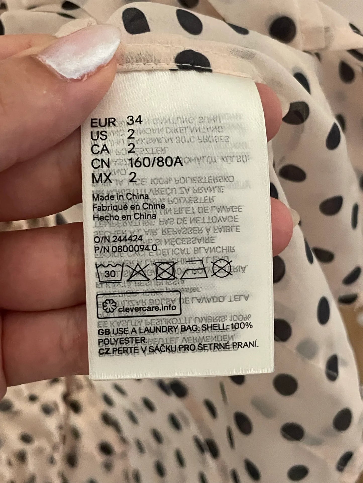 Giambattista Valli X H&M-blus NWOT
