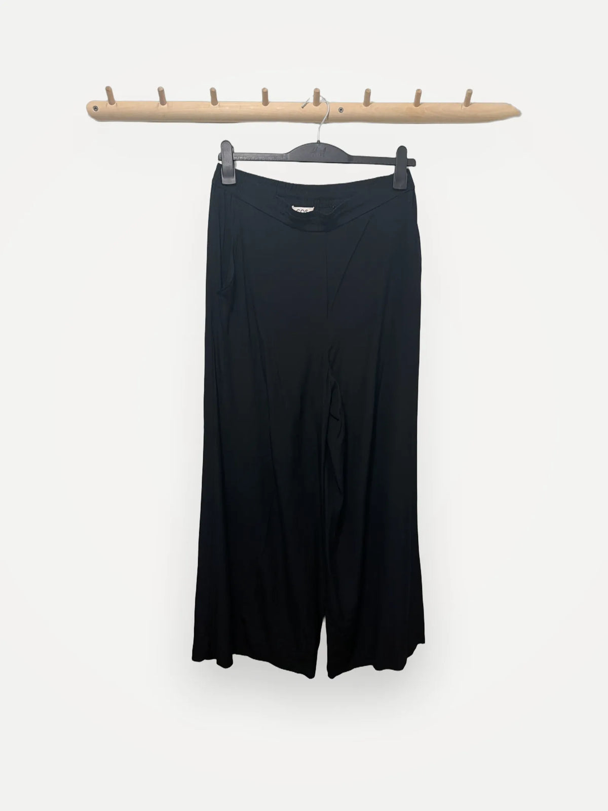 Cos Wide Leg Drawstring Silk Trousers