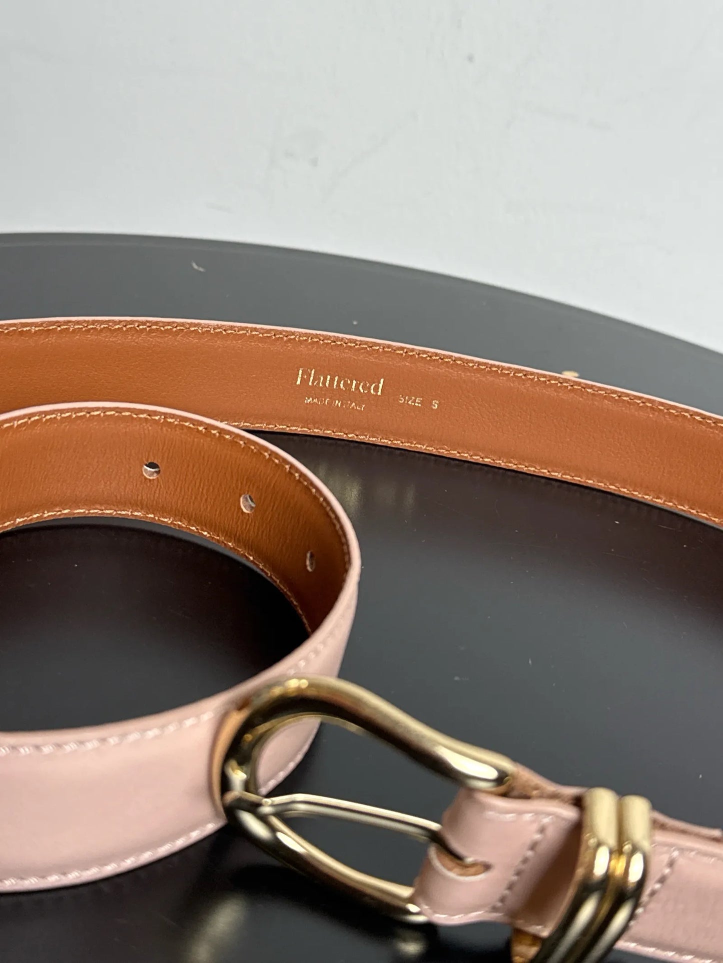 Flattered Beatrice Belt Leather Rose-skinnbälte