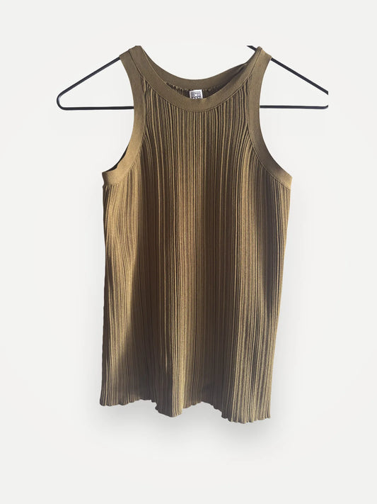 Toteme Ribbat /seamless Rib Tank - Khaki Camisole