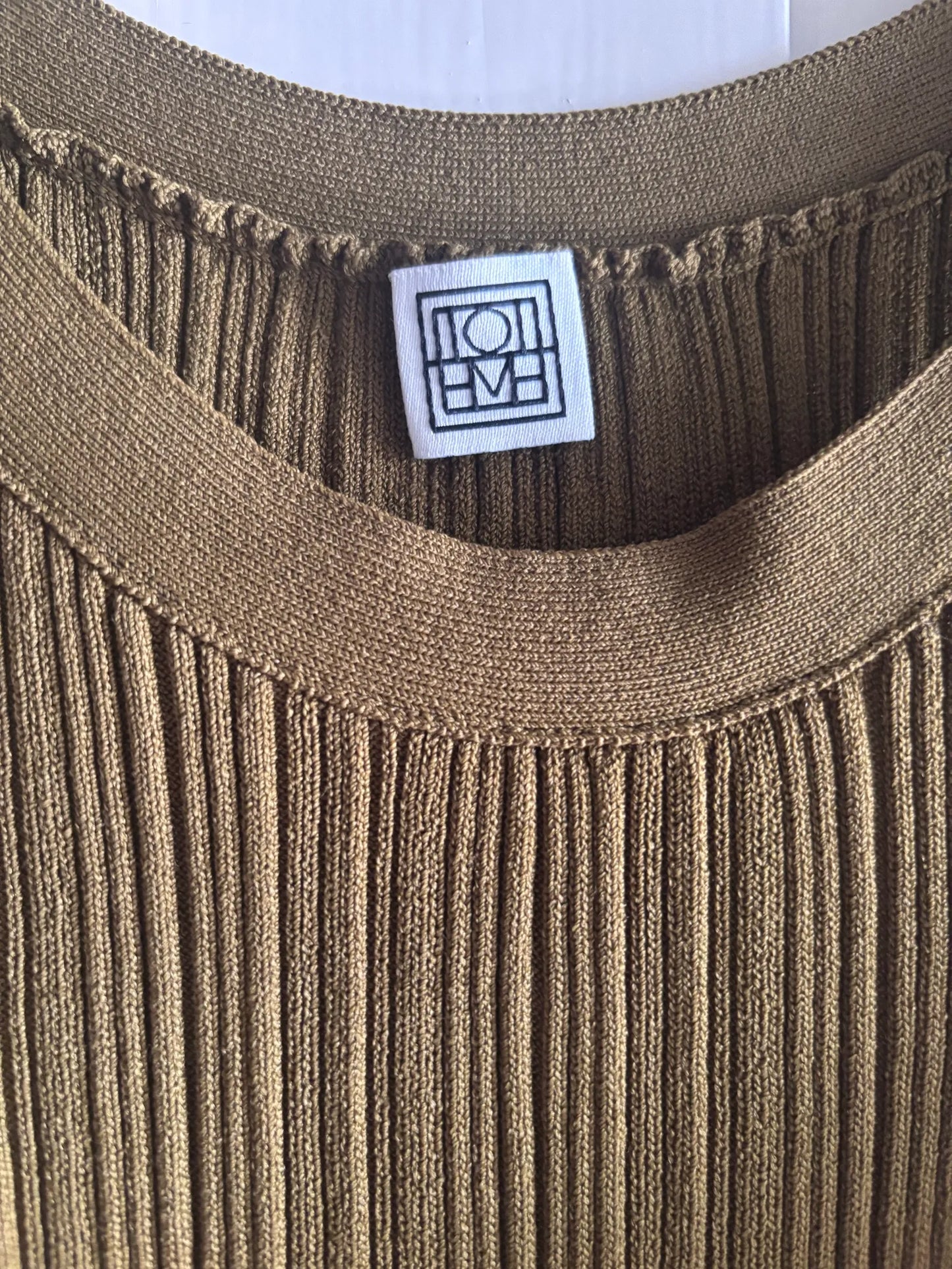Toteme Ribbat /seamless Rib Tank - Khaki Camisole