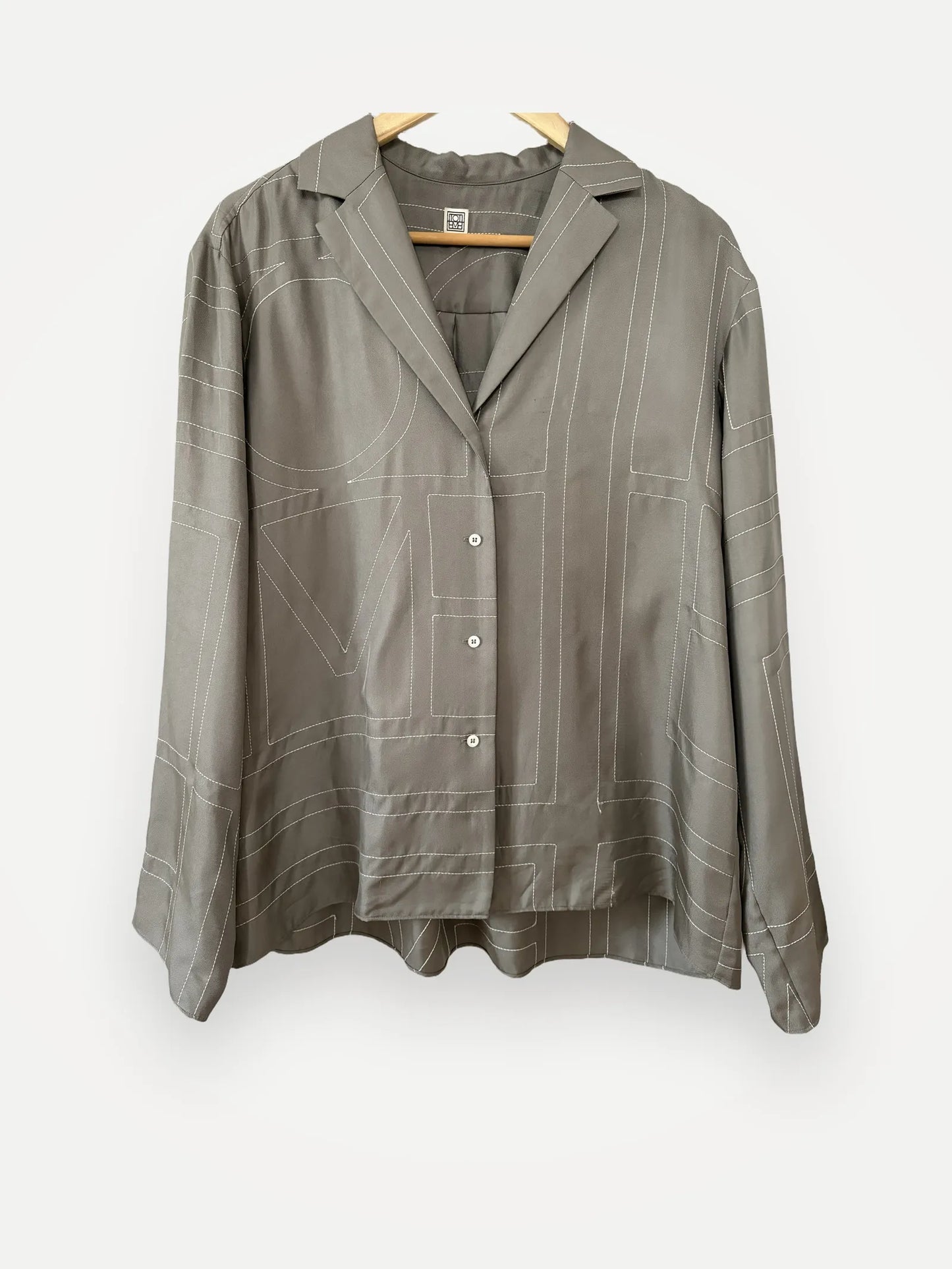 Toteme Monogram Silk Pj Blouse