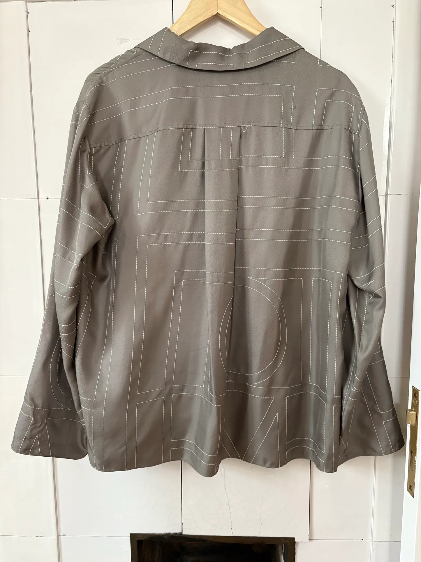 Toteme Monogram Silk Pj Blouse