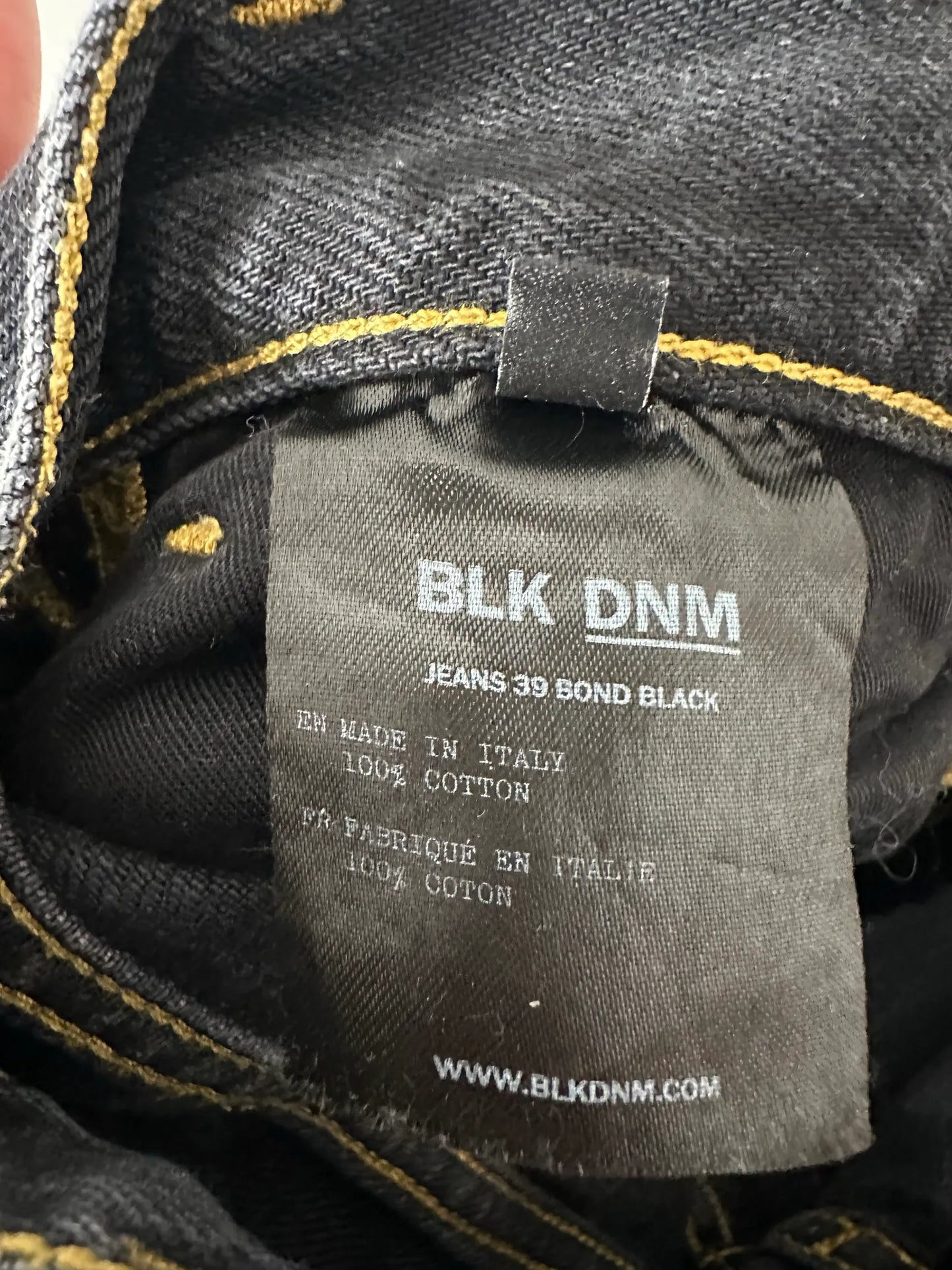 BLK DNM 39 Bond Black-jeans