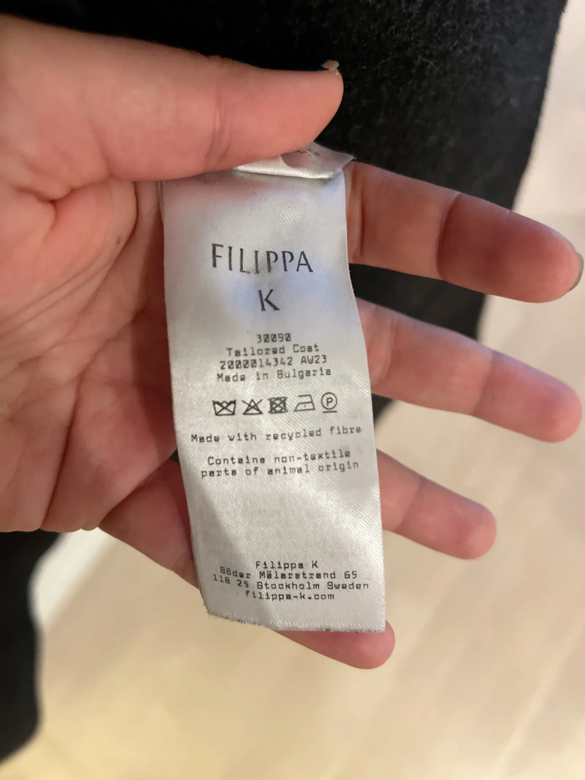 Filippa K Tailored-ullkappa