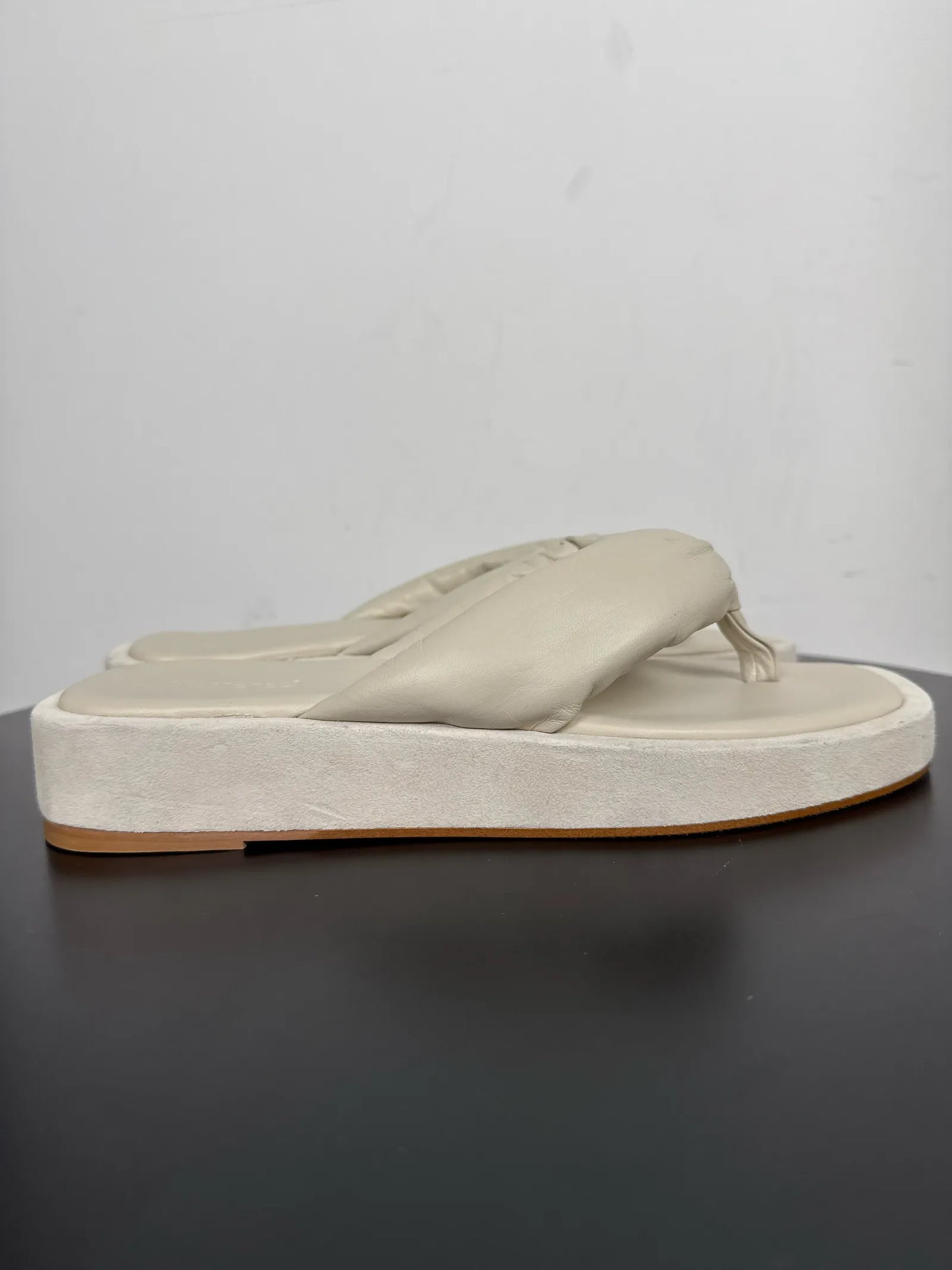 Flattered Blair Creme Leather / Suede Sandals