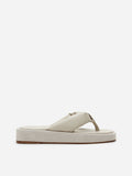 Flattered Blair Creme Leather / Suede-skinnsandaler