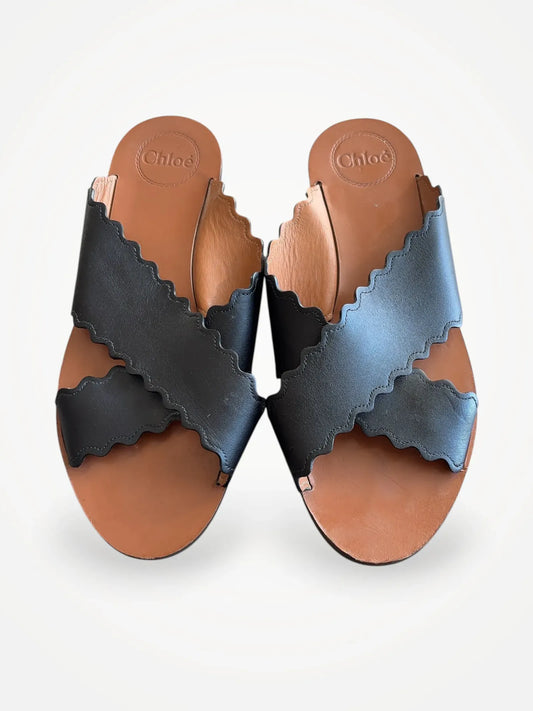 Chloé-skinnsandaler