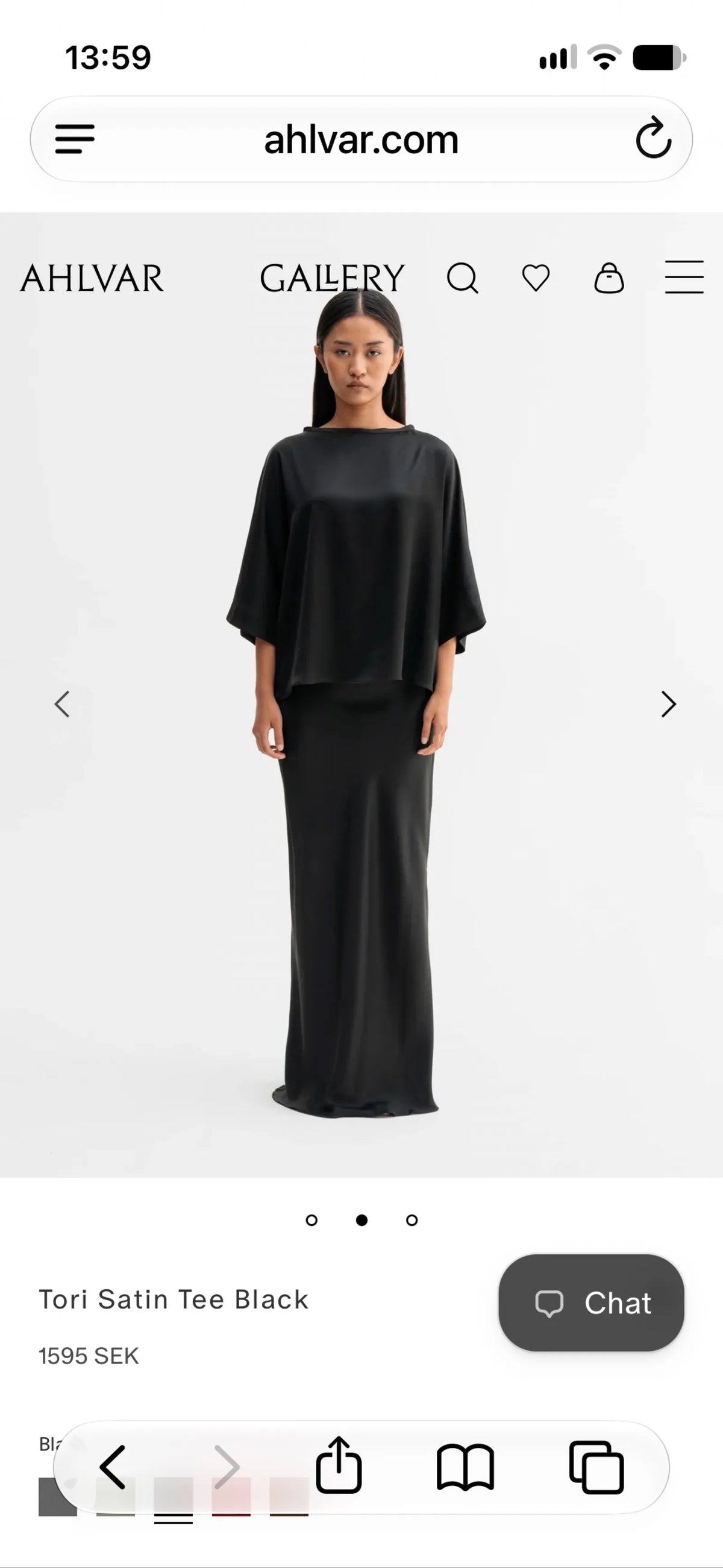 Ahlvar Gallery Tori Satin-topp