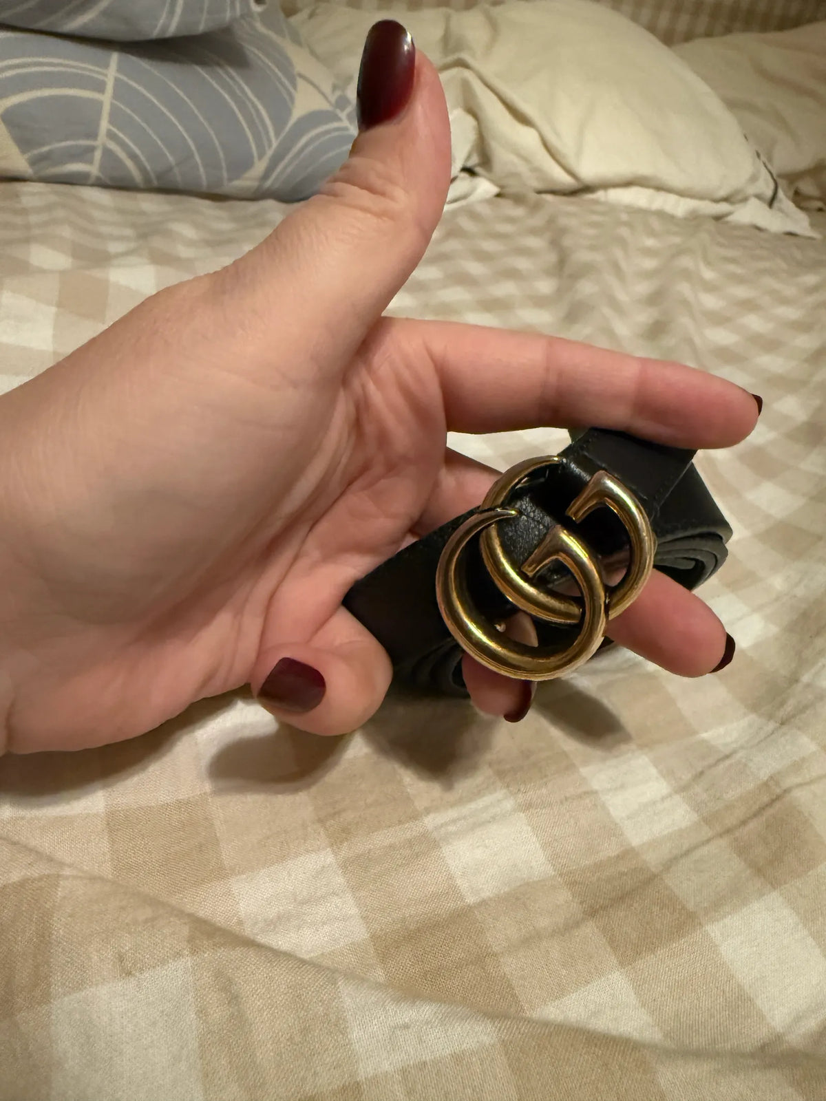 Gucci Gg Marmont Thin Belt Belt