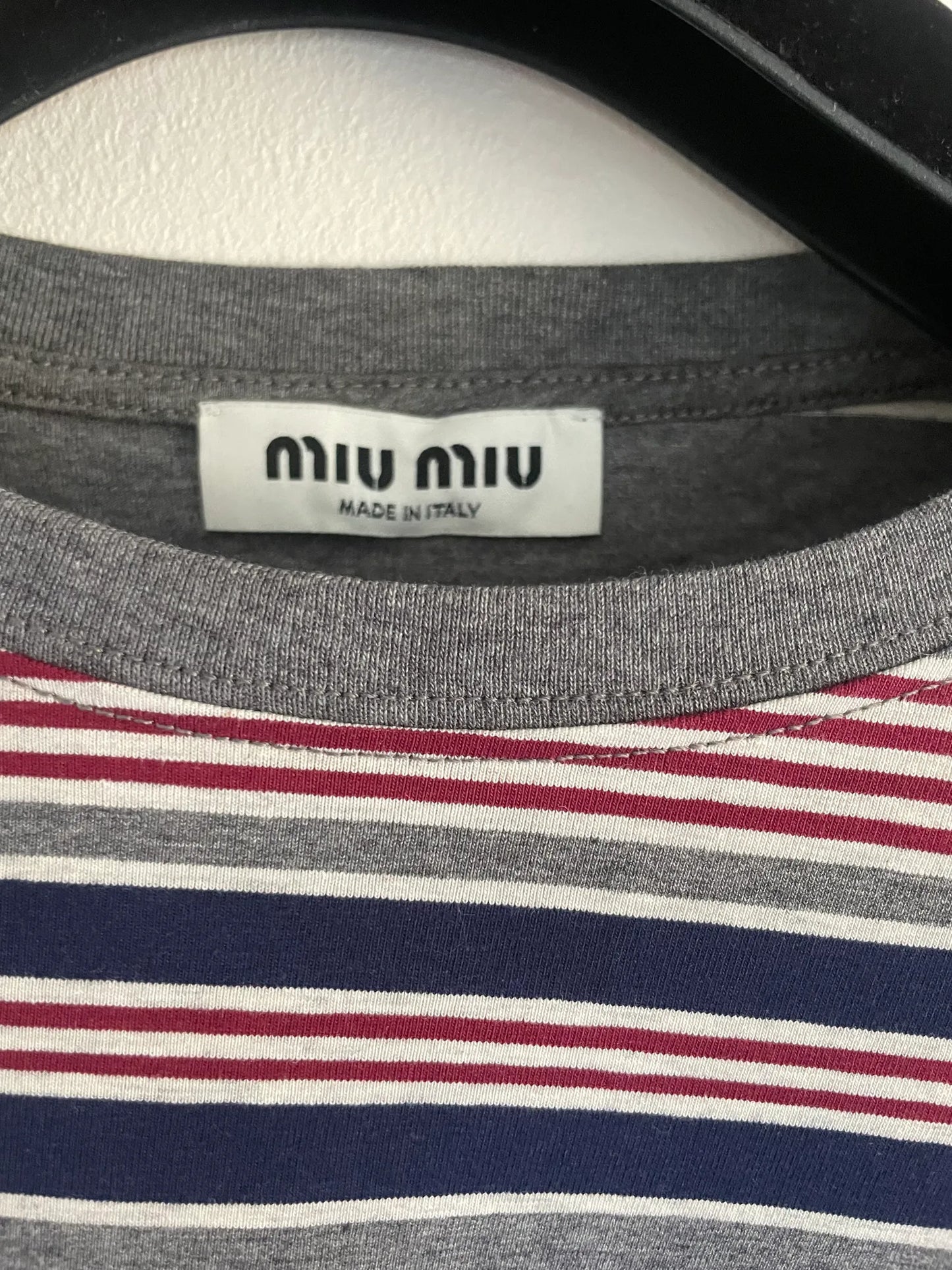 Miu Miu Striped long sleeve Long sleeve T-shirt