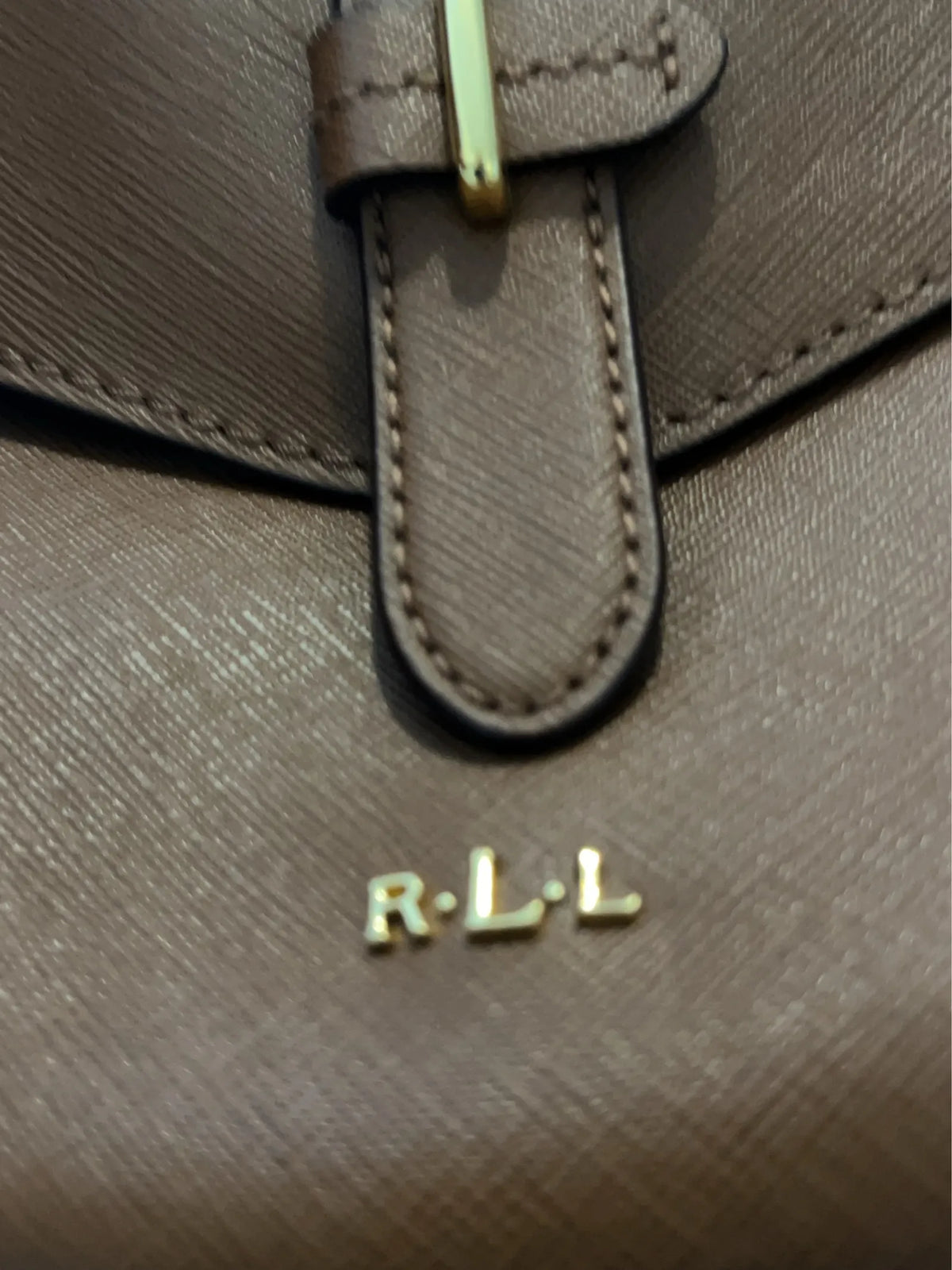 Ralph Lauren Raloh Lauren-skinnhandväska NWOT