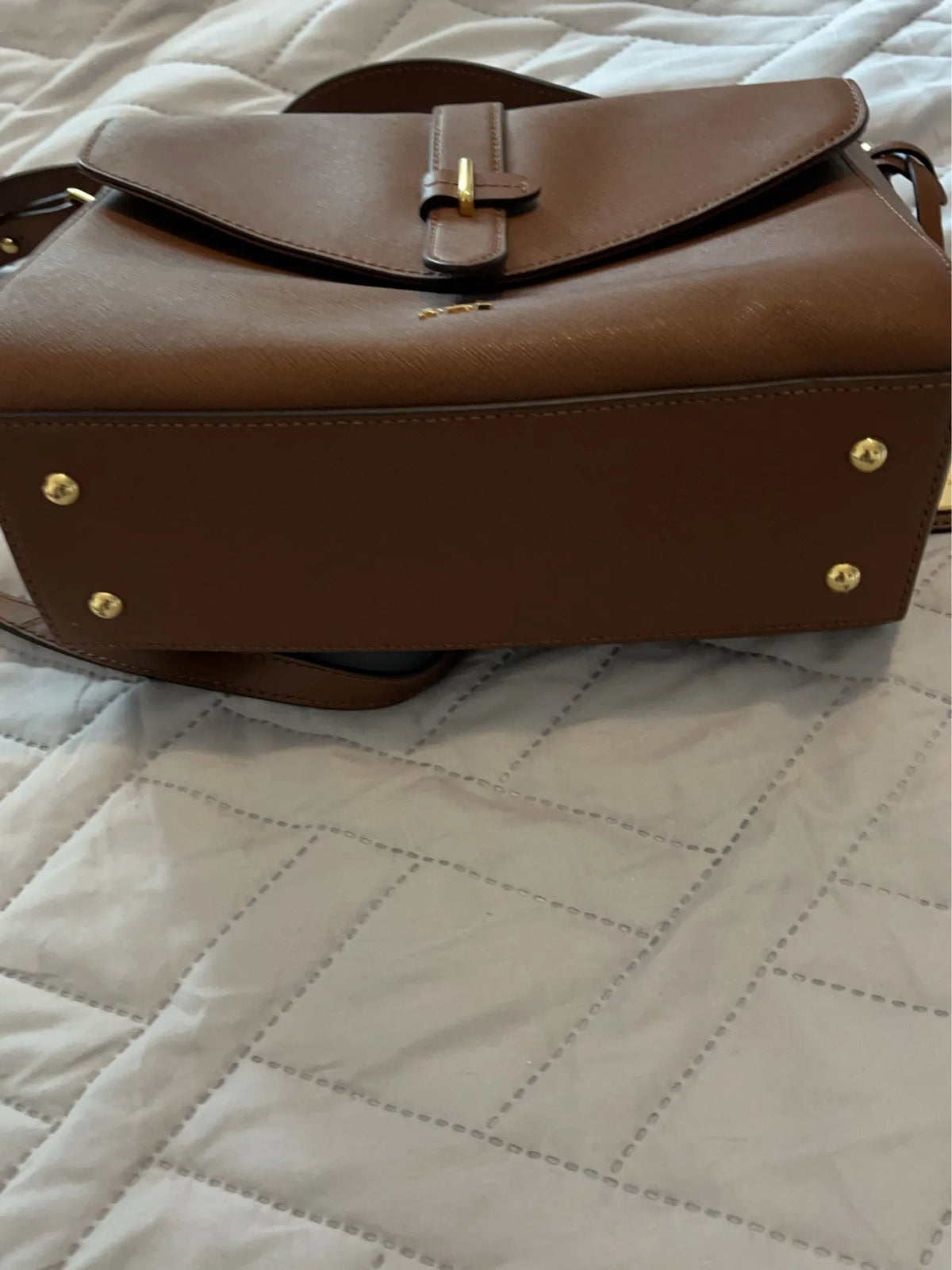 Ralph Lauren Raloh Lauren-skinnhandväska NWOT