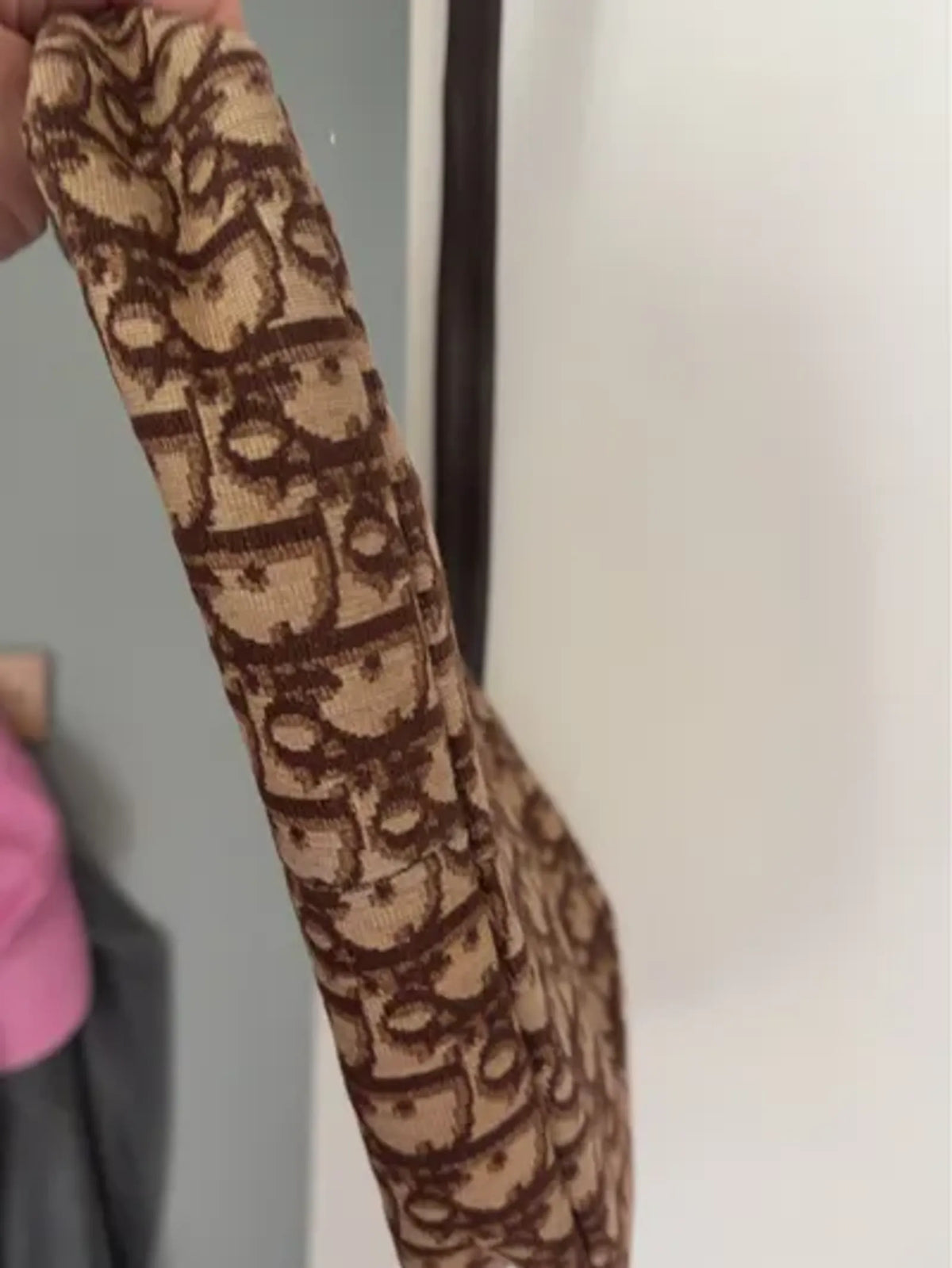 Christian Dior Diorissimo Pattern-axelremsväska