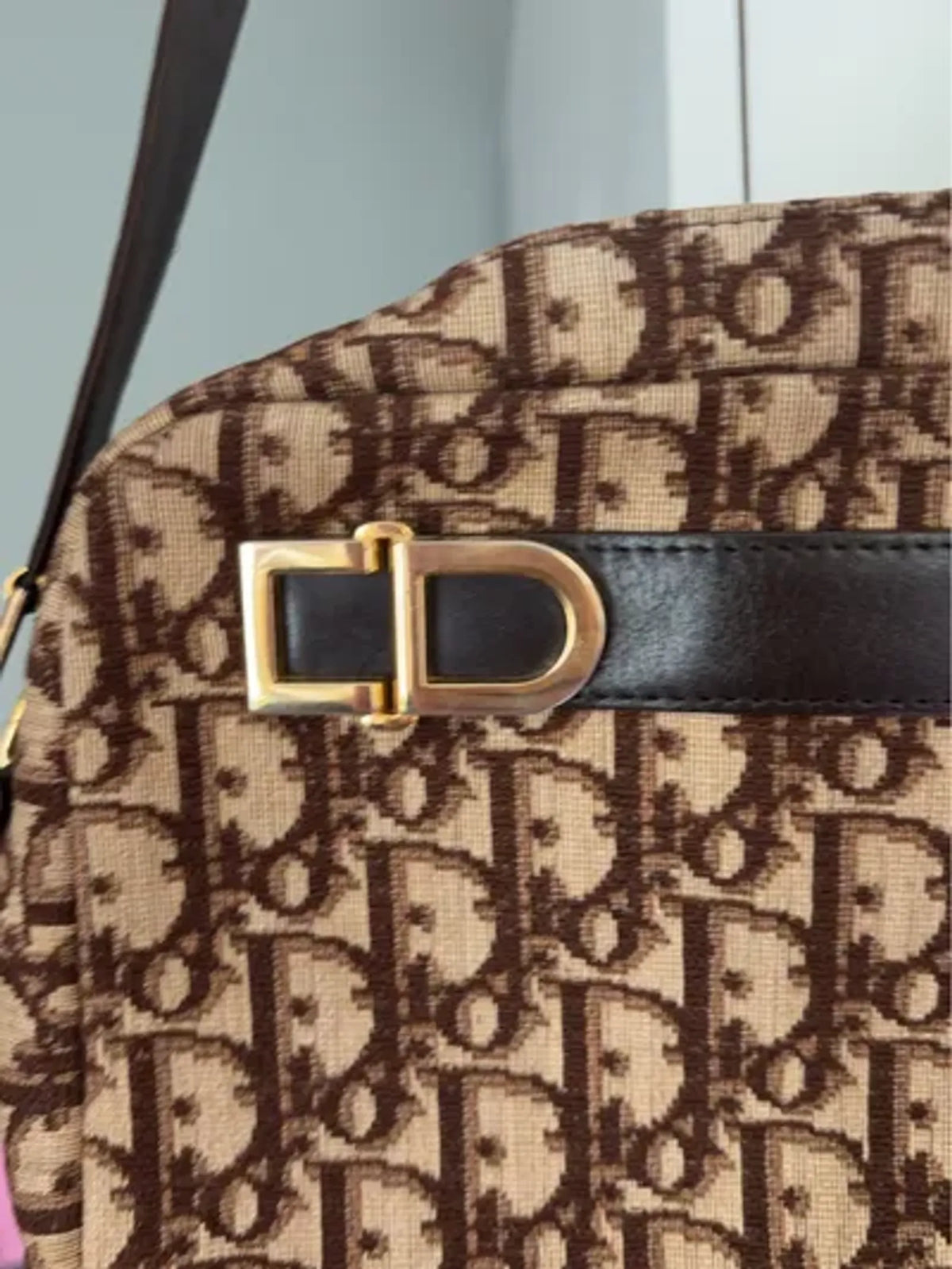 Christian Dior Diorissimo Pattern-axelremsväska