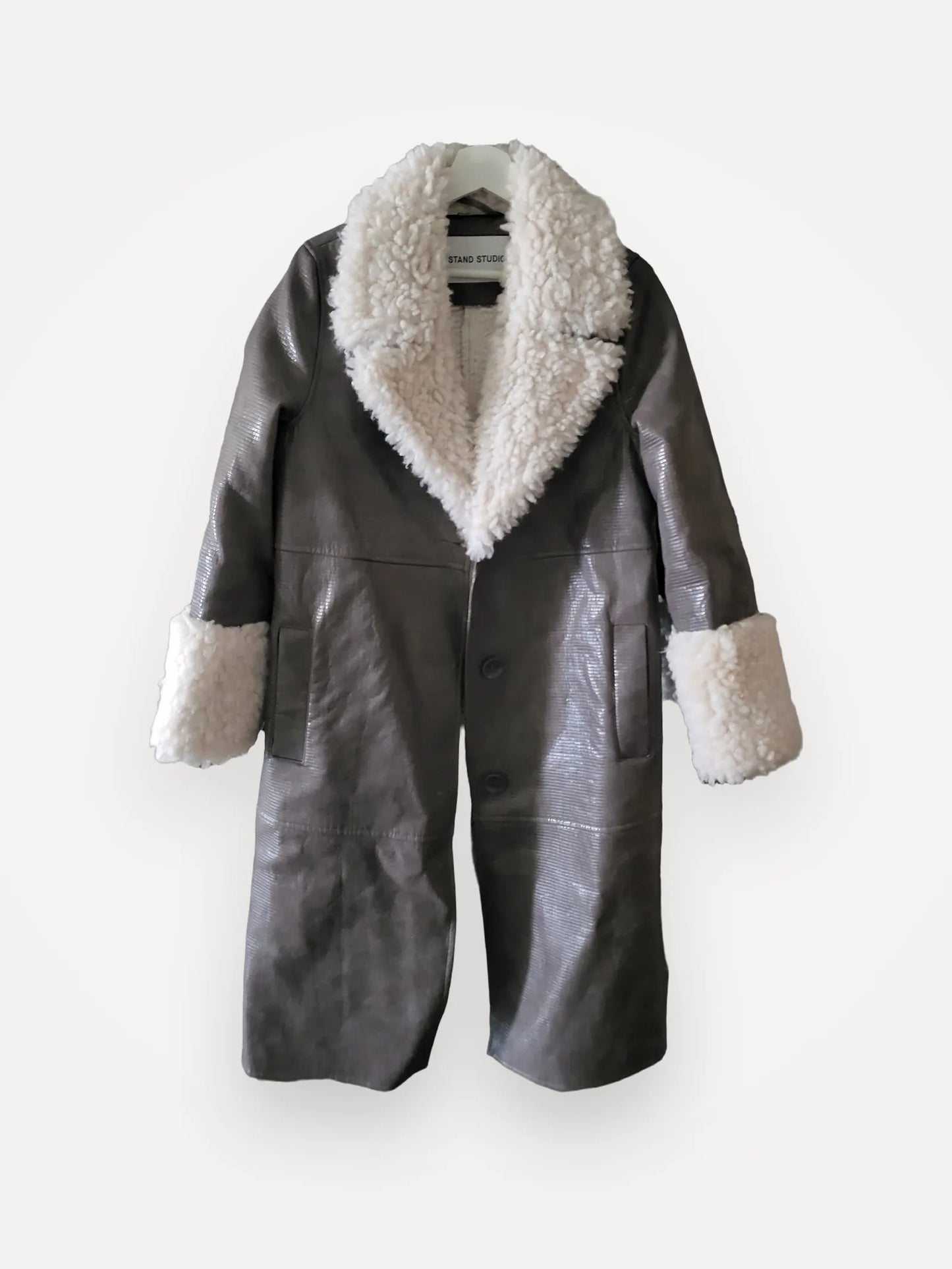 Stand Studio Faux Fur Garment Coat