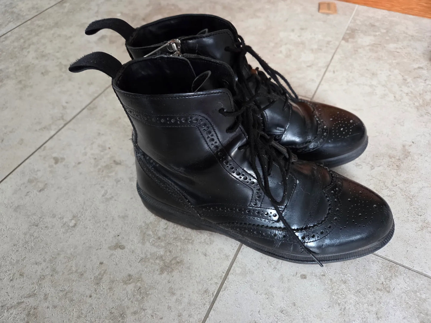 Dr. Martens Delphin Leather Lace Boots