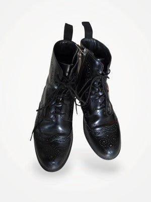 Dr. Martens Delphin Leather Lace Boots